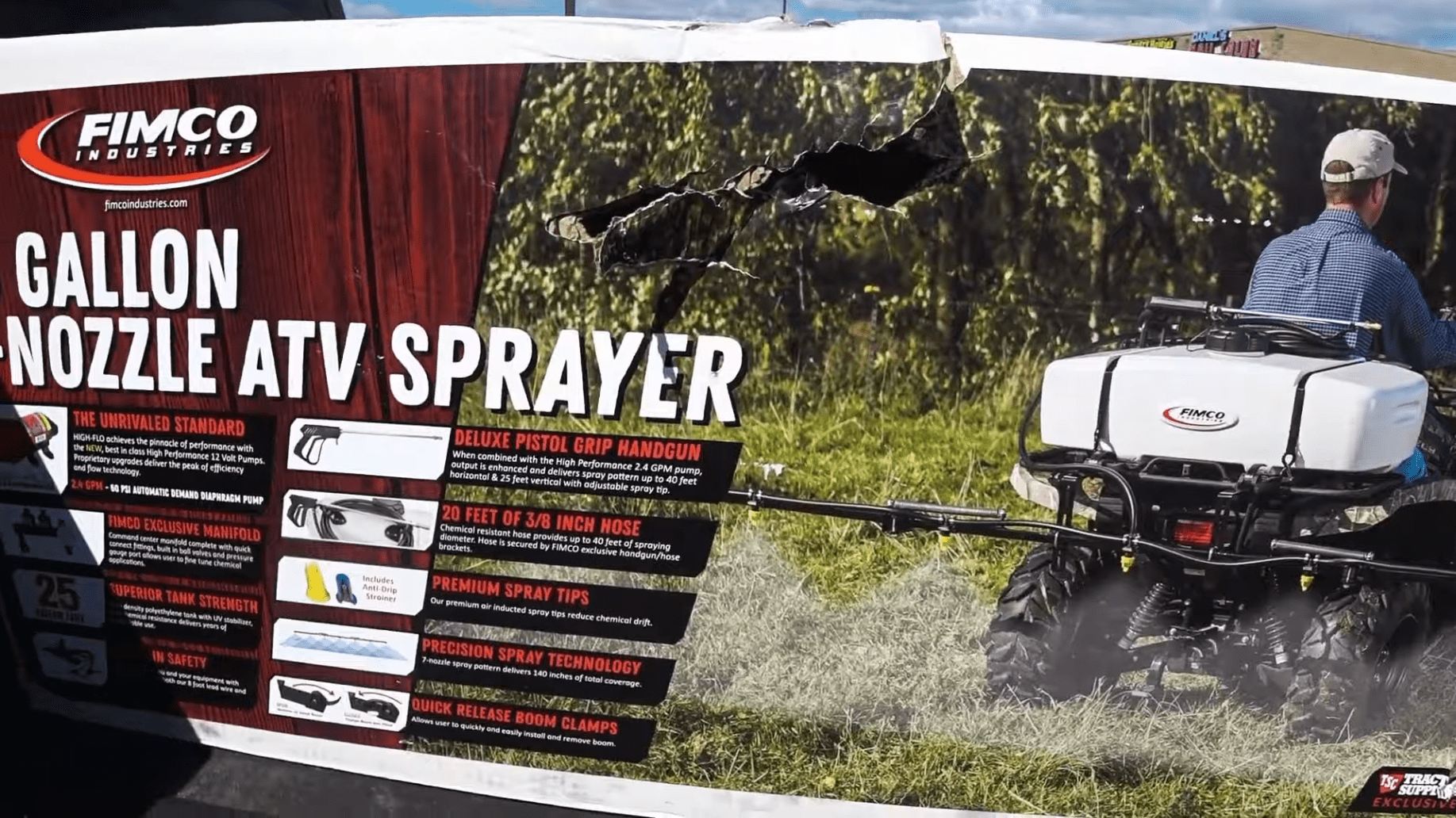 Fimco sprayer for ATV