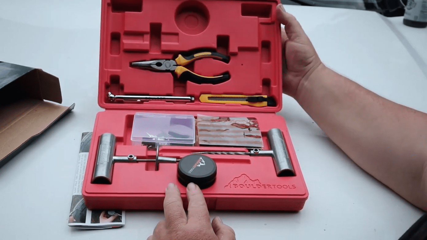 Boulder tools tire repair kit for ATV